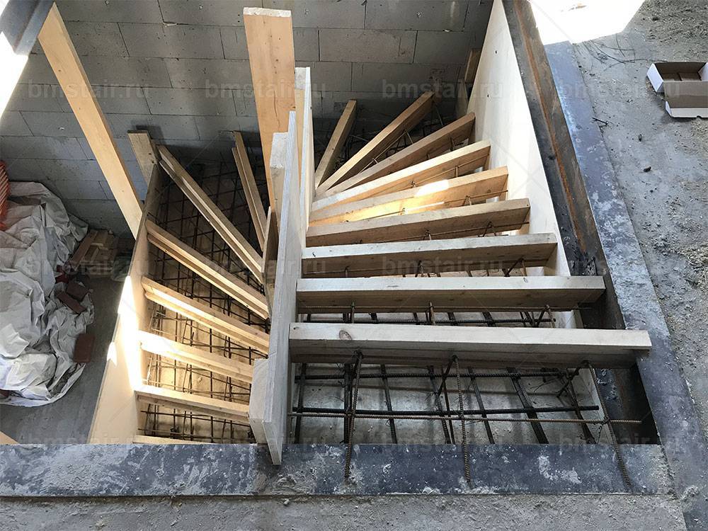 Монолитные лестницы из бетона технология - bmi-rus.ru