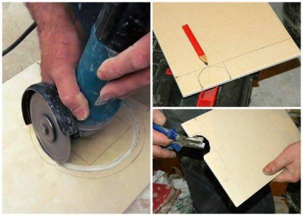 Как правильно подрезать уже уложенную плитку для стыковки