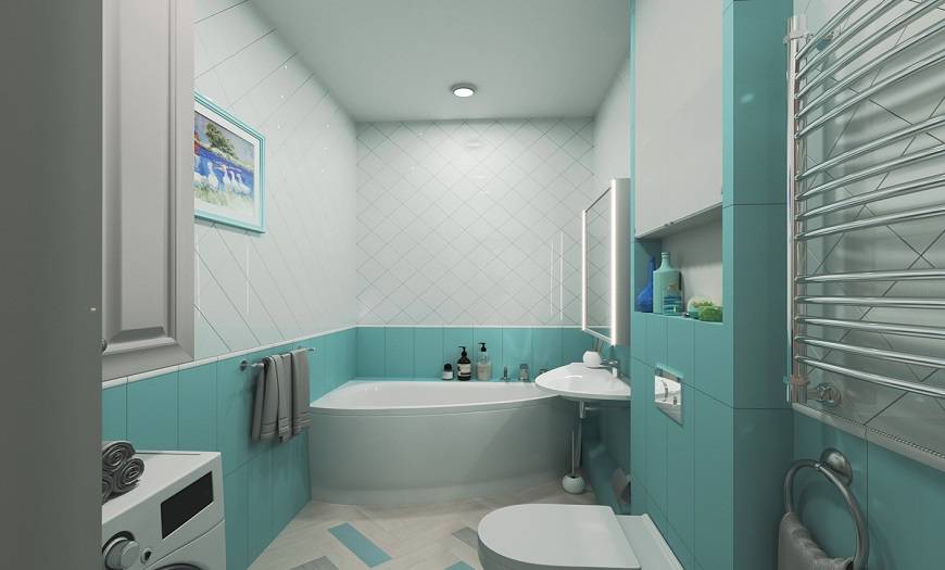 Фото-примеры оформления и декора ванной комнаты плиткой: 7 идей по комбинированию