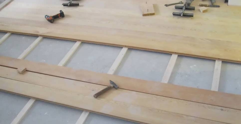 Укладка шпунтованной доски своими руками