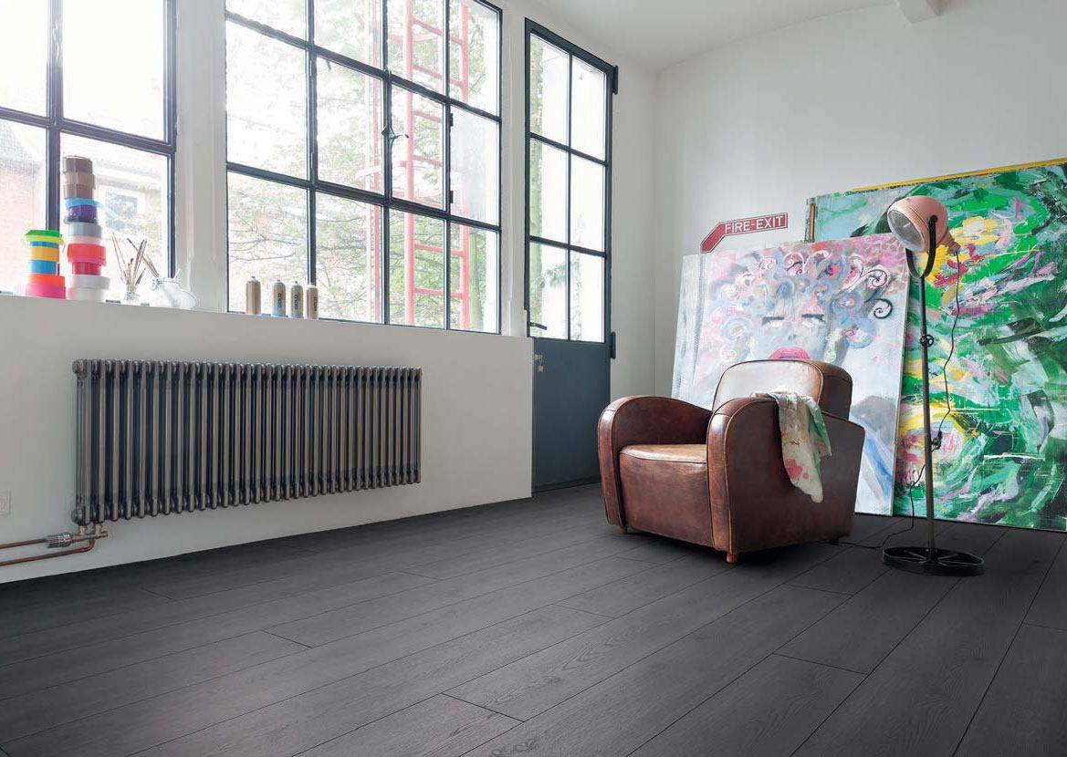 Использование чёрного ламината в интерьере