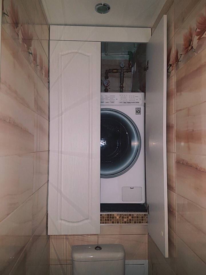 Идеи размещения стиральной машины в ванной c фото