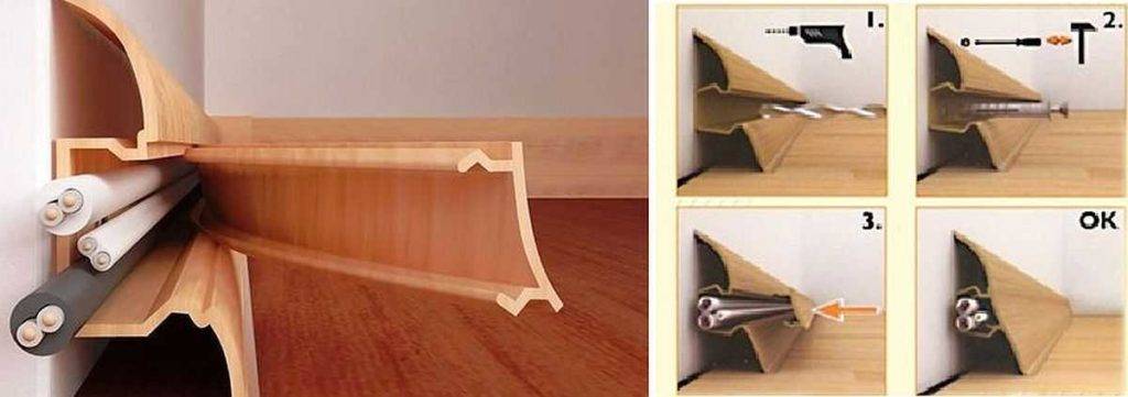 Как установить пластиковые плинтуса