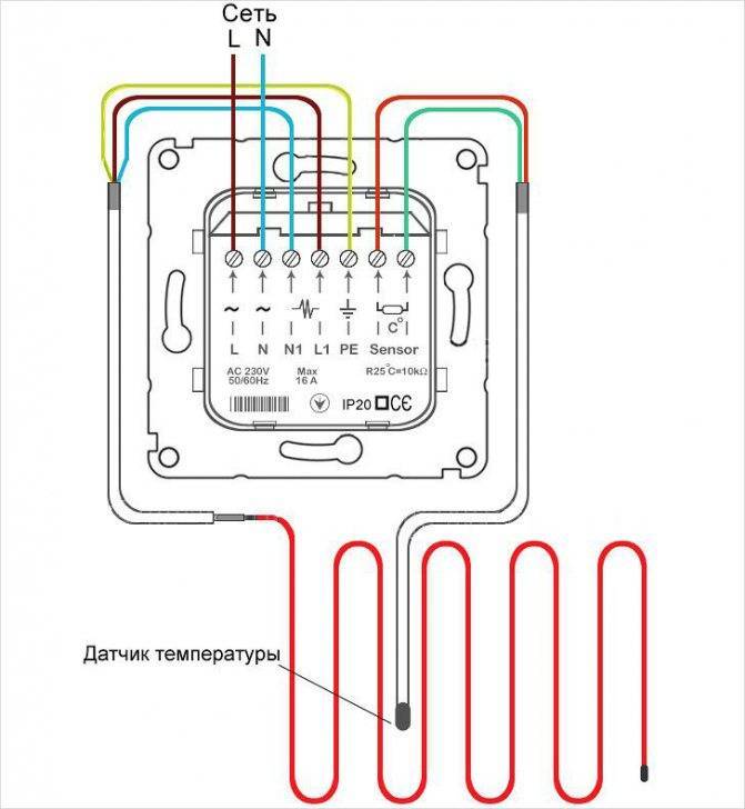 Датчик температуры для теплого пола - схема установки, принцип работы + инструкция с фото