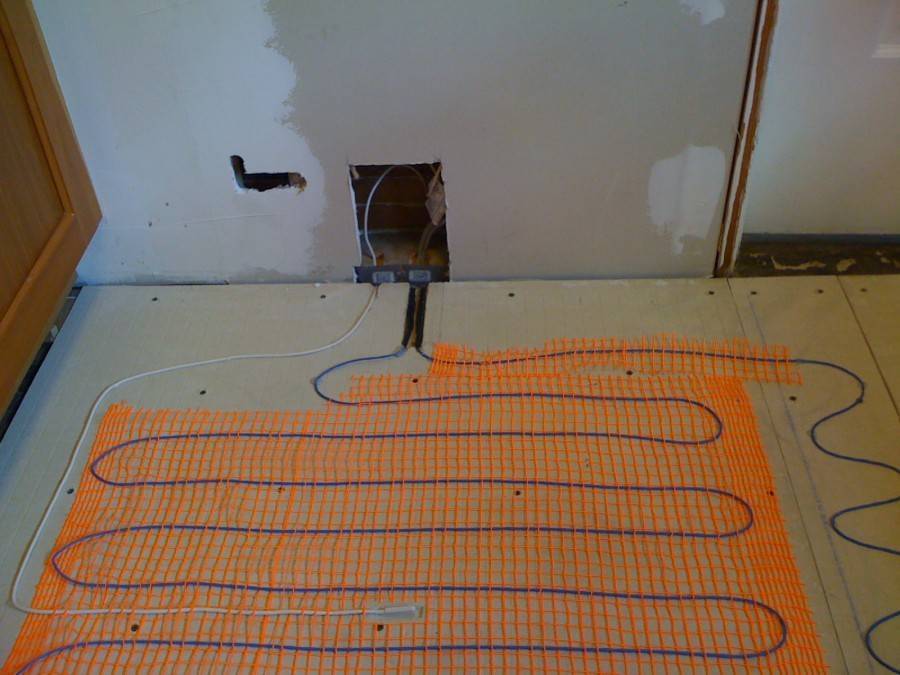 Монтаж теплого электрического пола — пошаговая схема работ