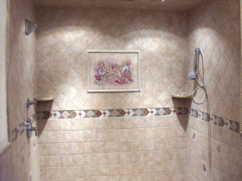 Раскладка плитки в ванной: перечень возможных вариантов и схемы с примерами