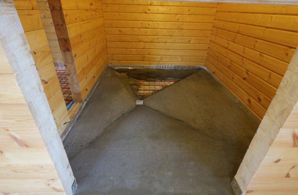 Теплые полы для бани