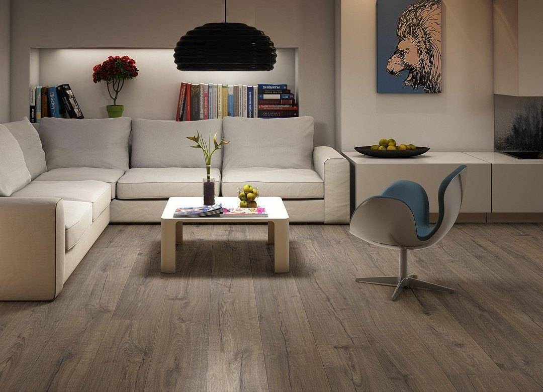 Светлый пол в интерьере - выбор материала, примеры, монтаж