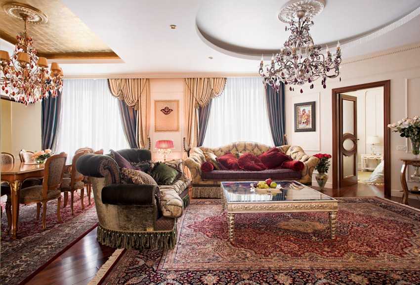 Ковер в интерьере — дизайнерские секреты размещения ковров в помещении