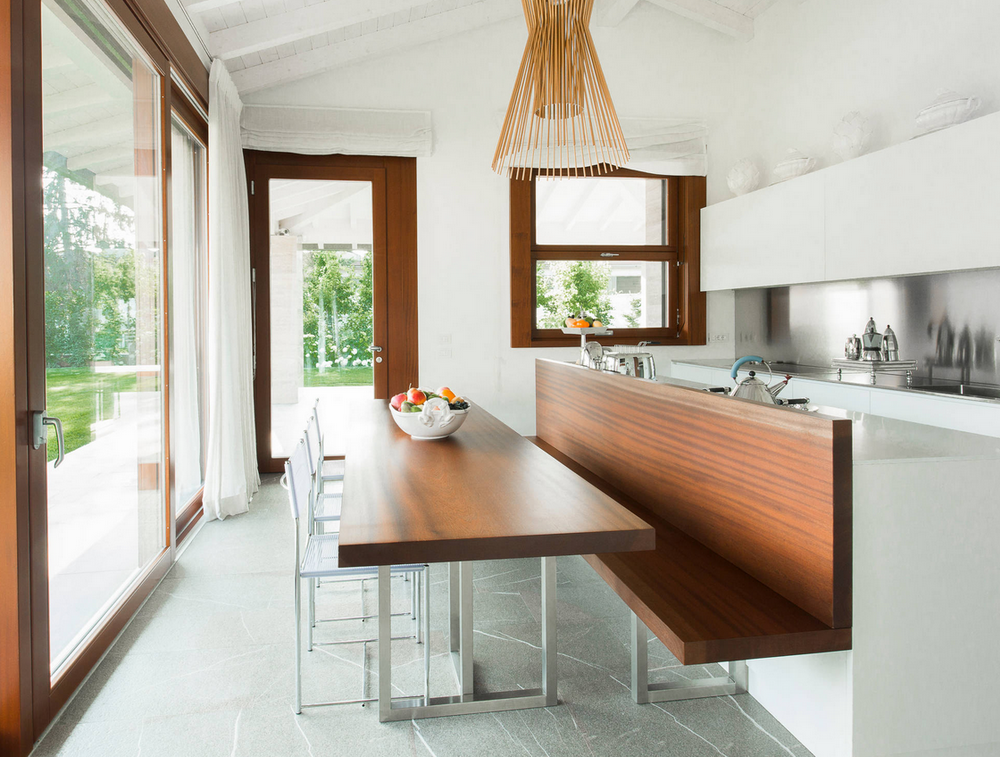 Отделка пола на кухне плиткой: 25 интересных идей