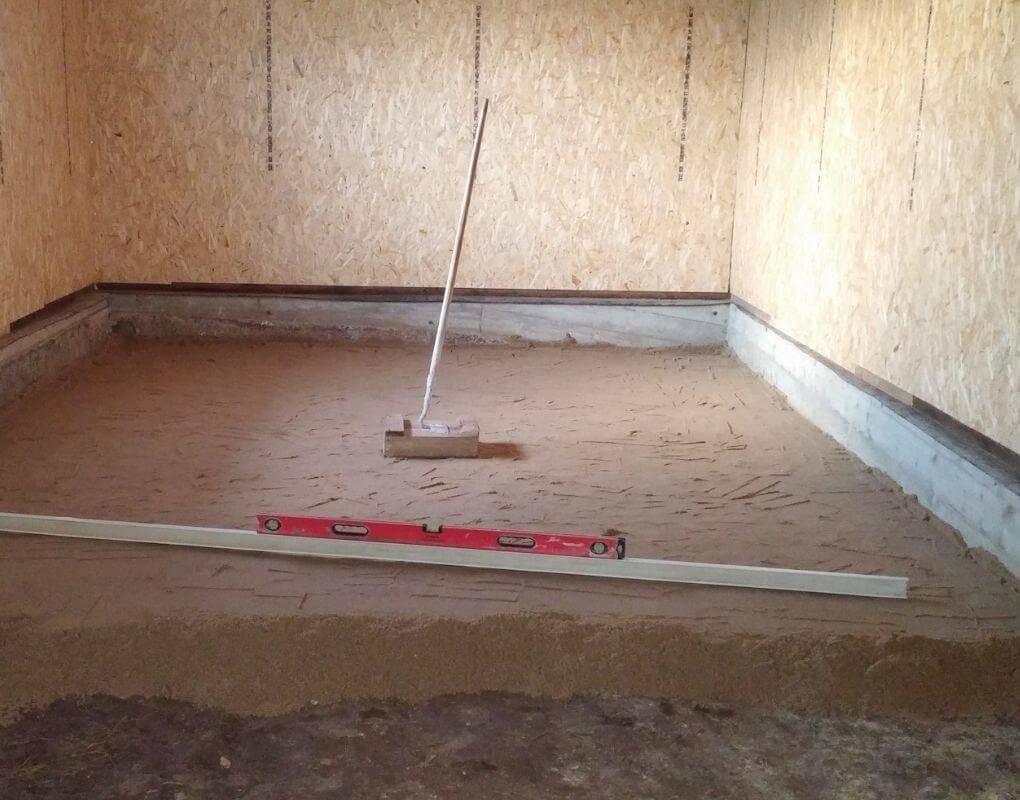 Бетонирование пола в гараже своими руками