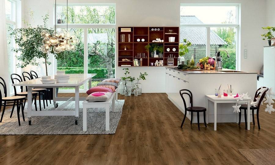 Пластиковый ламинат: строение и способы укладки