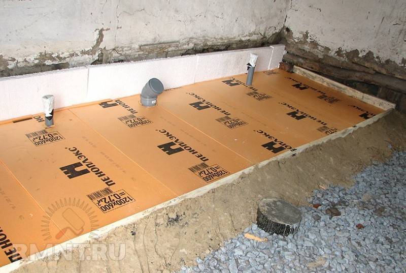 Замена деревянного пола на бетонный в квартире