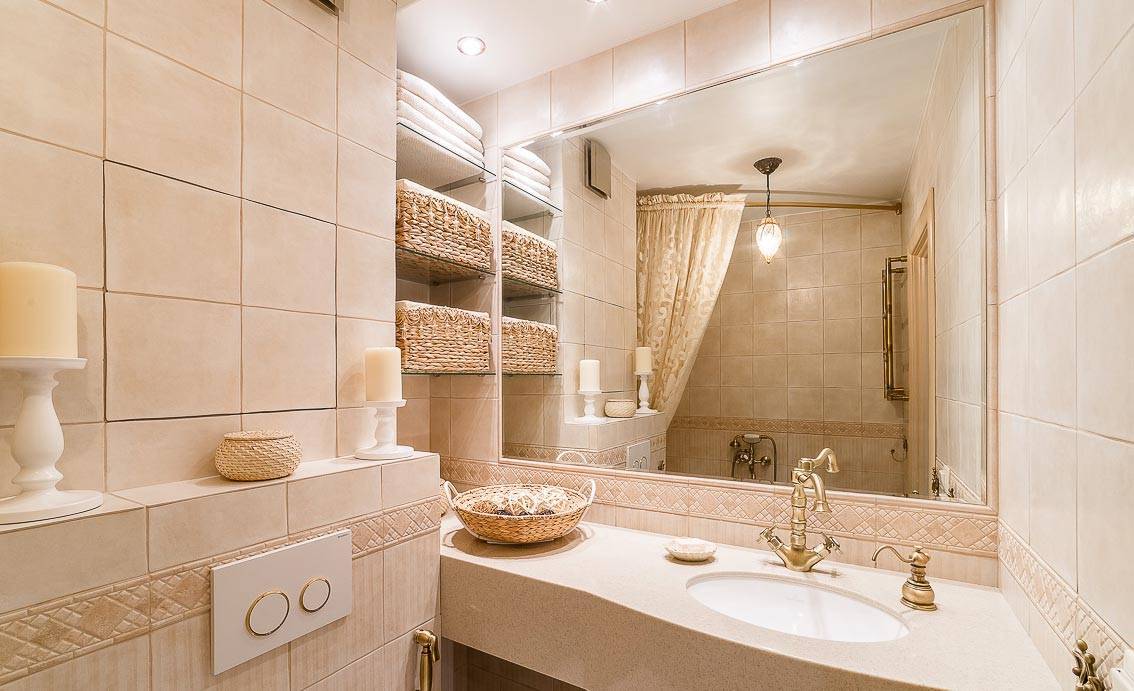 Фото-примеры оформления и декора ванной комнаты плиткой: 7 идей по комбинированию