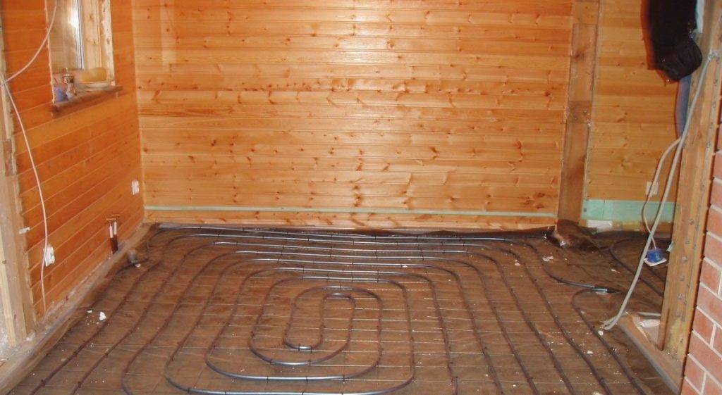 Теплый пол в банях: электрический и водяной под плитку, как правильно сделать в деревянной бане, обогрев на фото и видео