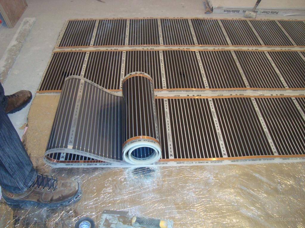 Инфракрасный теплый пол под плитку - основные требования, технология монтажа