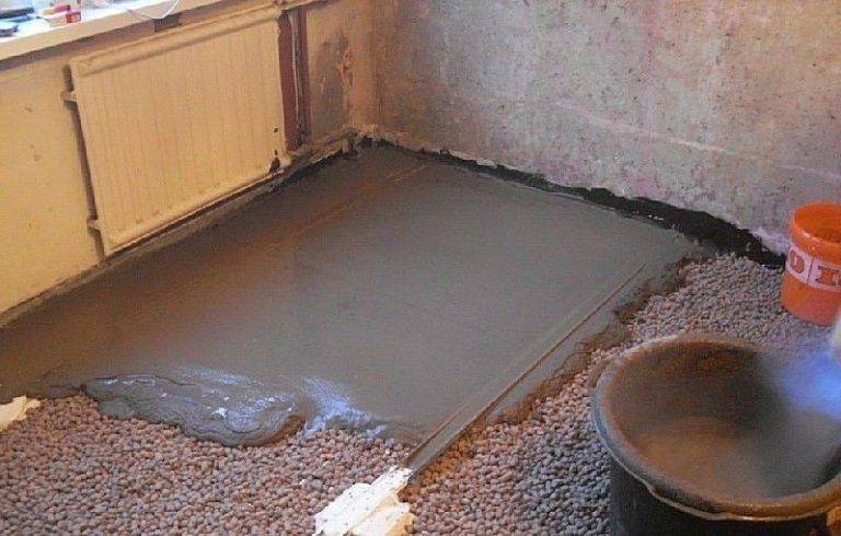 Как сделать бетонную стяжку пола