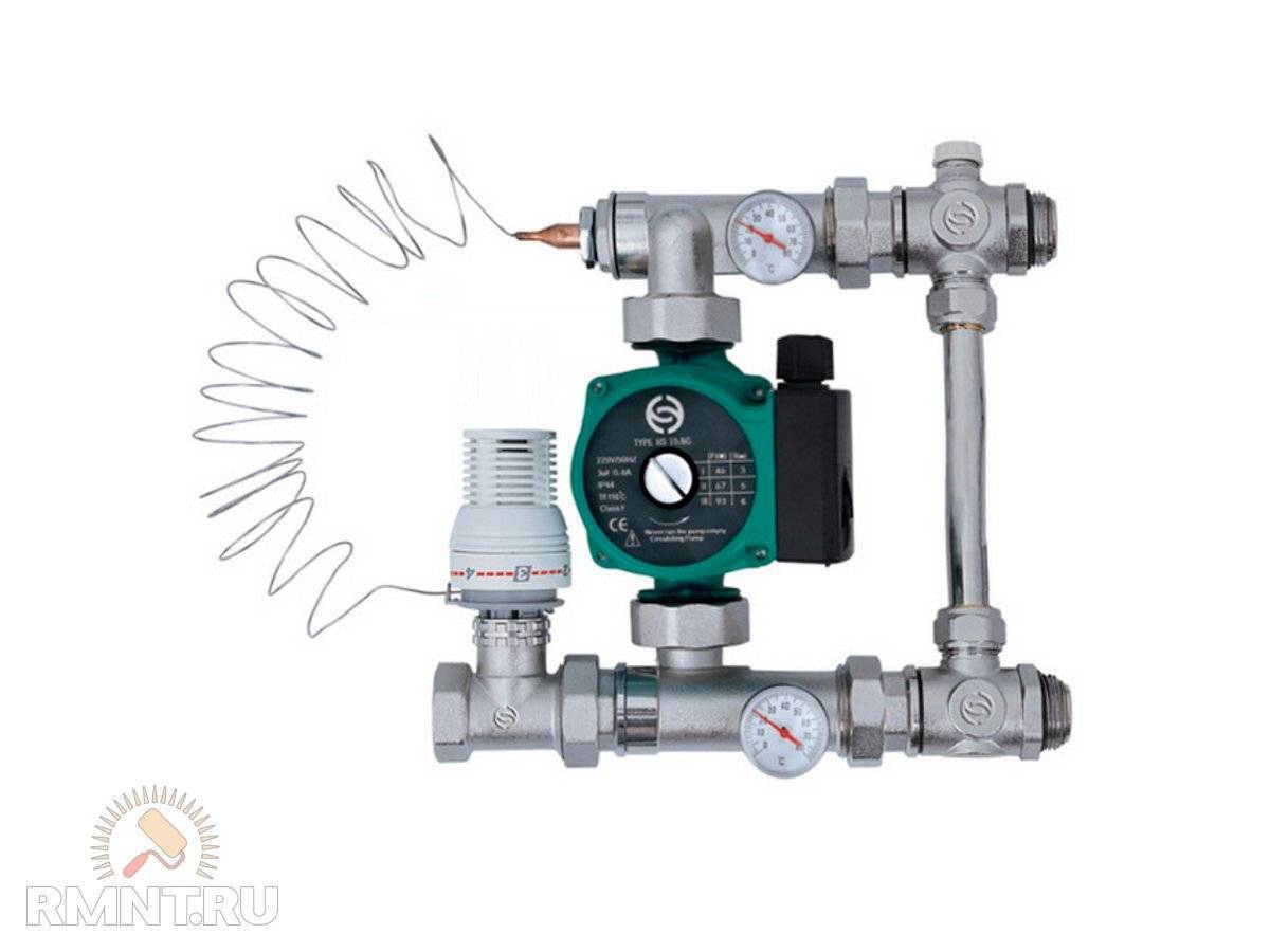 Регулировка тёплого пола: узлы сервопривода и их настройка