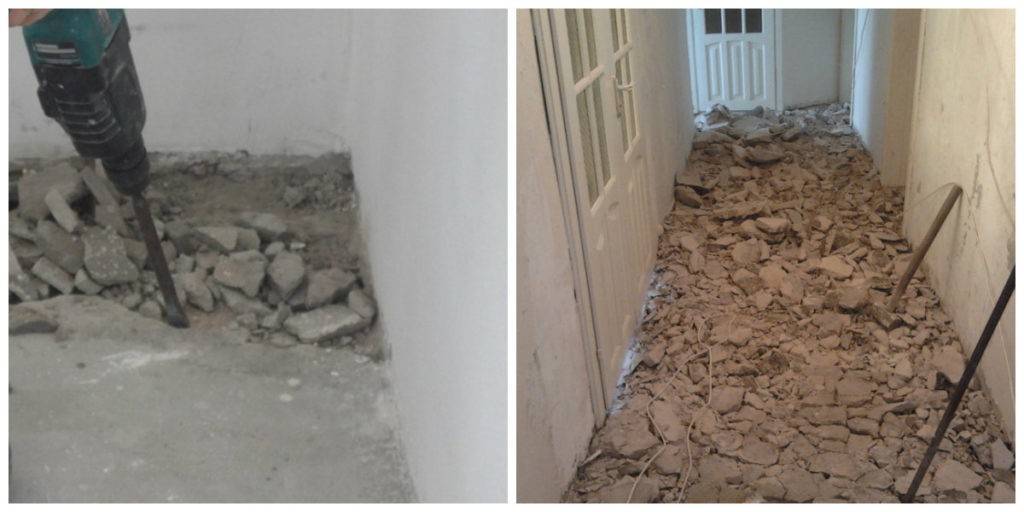 Исправляем неправильно залитый пол самостоятельно