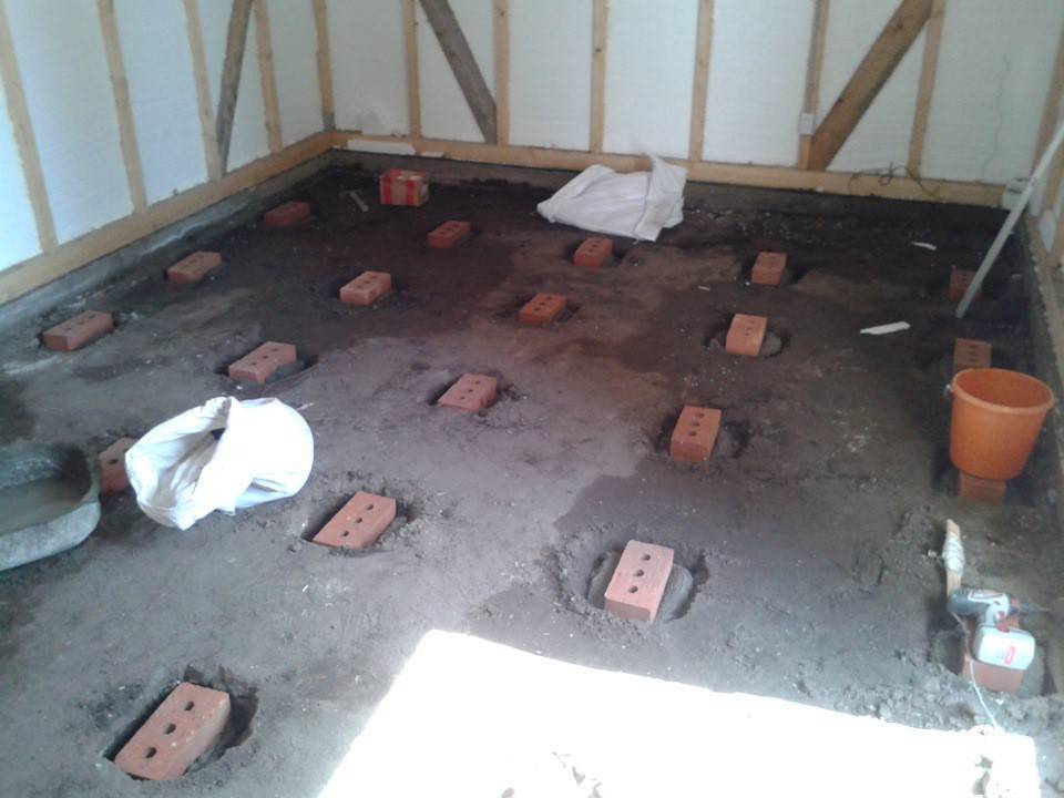 Заливка пола бетоном своими руками