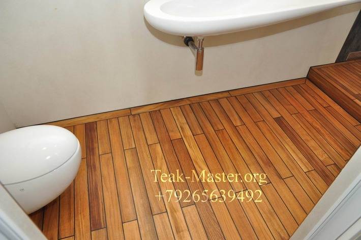 Деревянный пол в ванной, деревянные полы в ванной комнате