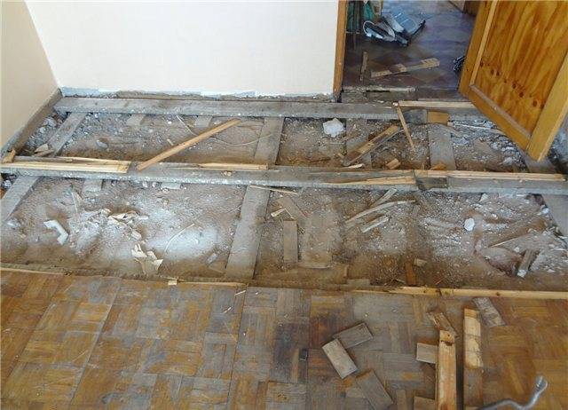 Ремонт пола в сталинке с деревянными перекрытиями — только ремонт своими руками в квартире: фото, видео, инструкции