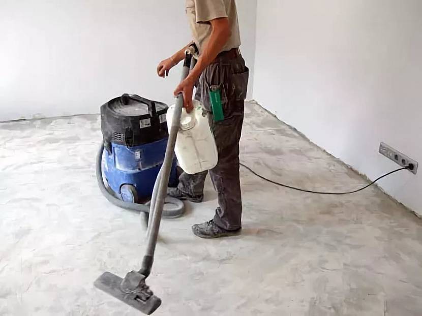 Как обеспылить бетонный пол?