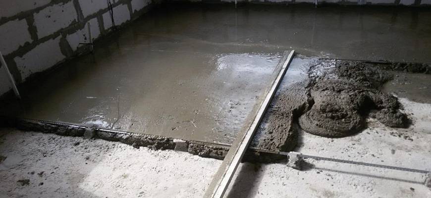 Толщина стяжки водяного теплого пола