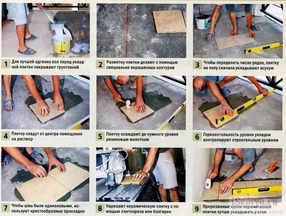 Подготовка деревянного пола к укладке плитки — 3 различных способа проведения работ