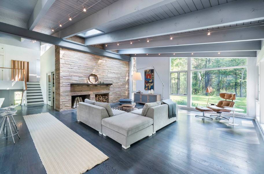 Ламинат в интерьере: интересные дизайнерские решения