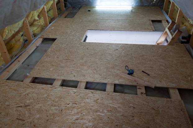 Как происходит укладка осб на бетонный пол: технология, как положить osb без лаг под линолеум
