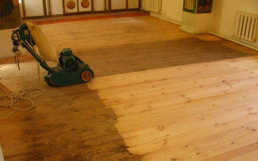 Как шлифовать деревянный пол