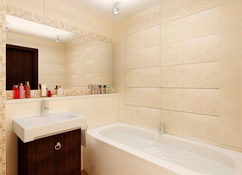 Фото-примеры оформления и декора ванной комнаты плиткой: 7 идей по комбинированию