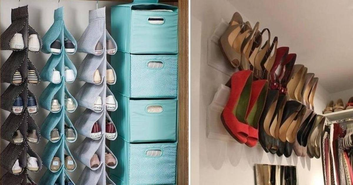 Как хранить обувь, системы хранения обуви органайзеры в шкафу, идеи контейнеров, ящиков и без коробок