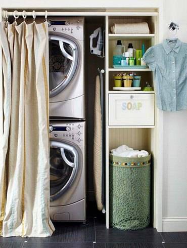 Куда поставить стиральную машинку: идеи для тесной квартиры