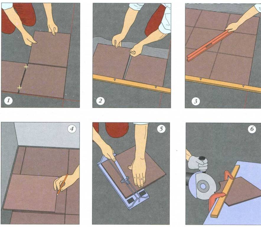 Как укладывать плитку на пол