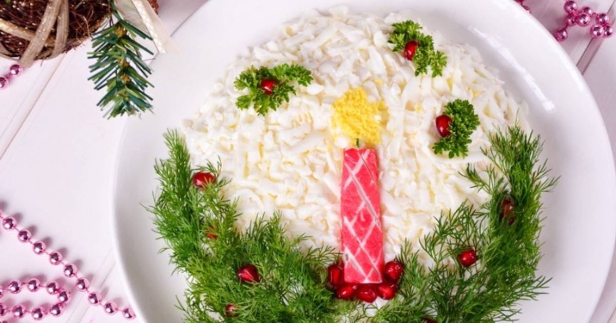 Вкусные рождественские салаты - рецепты с пошаговым приготовлением