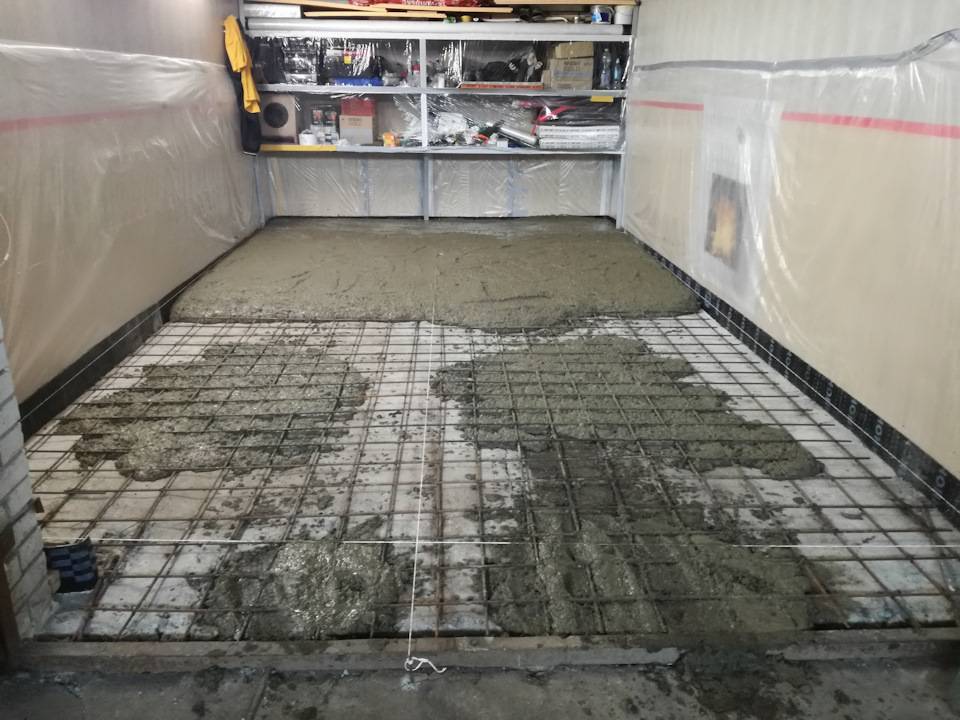 Как правильно залить пол в гараже?