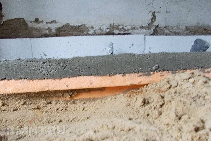 Замена деревянного пола на бетонный в квартире