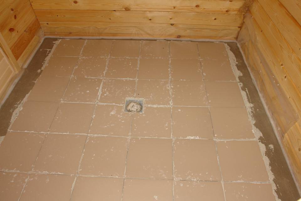 Плитка в баню на пол: выбор, особенности укладки, под банную печь