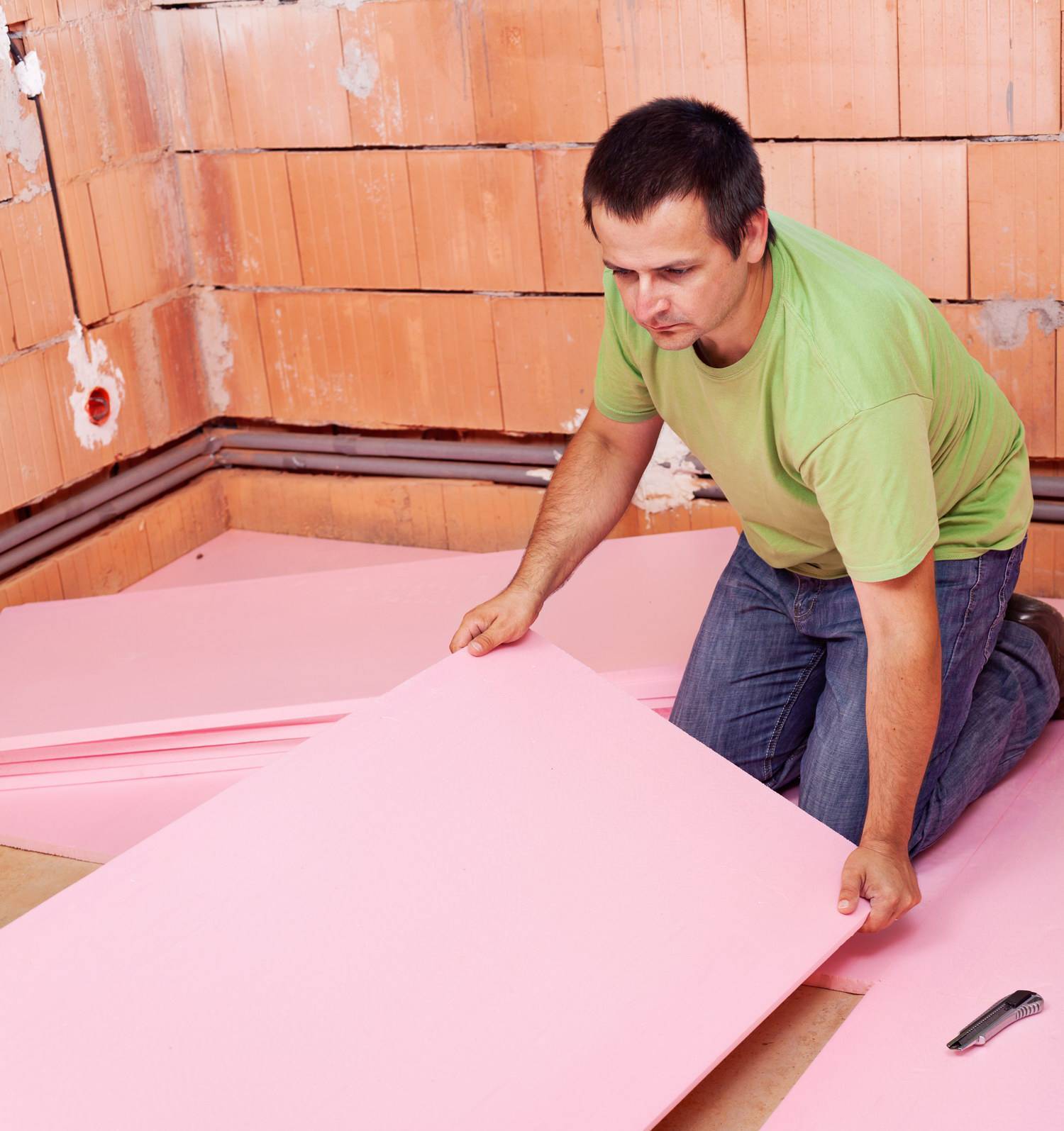 Утепление пола пенофолом в деревянном доме