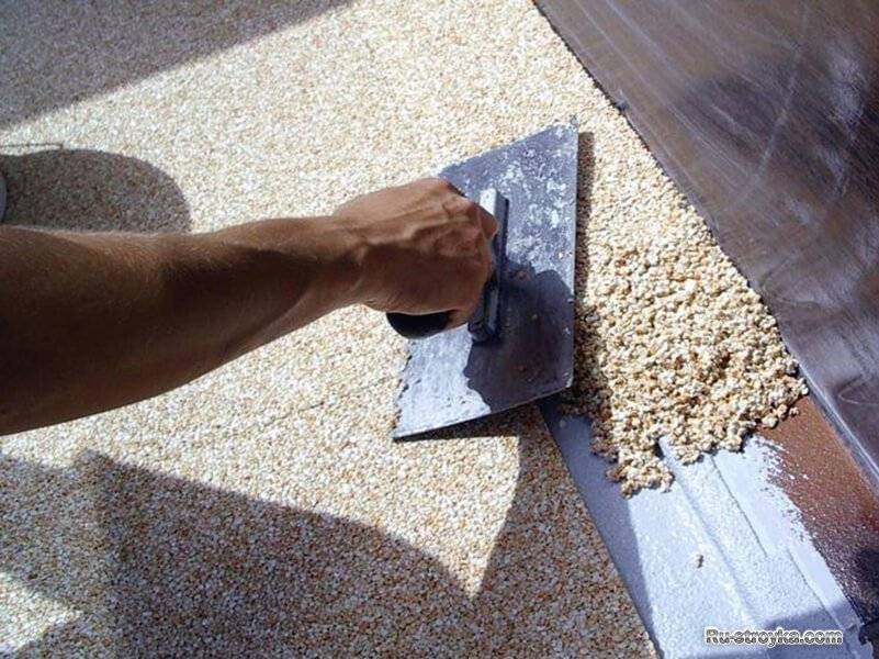 Полы из мраморной крошки технология