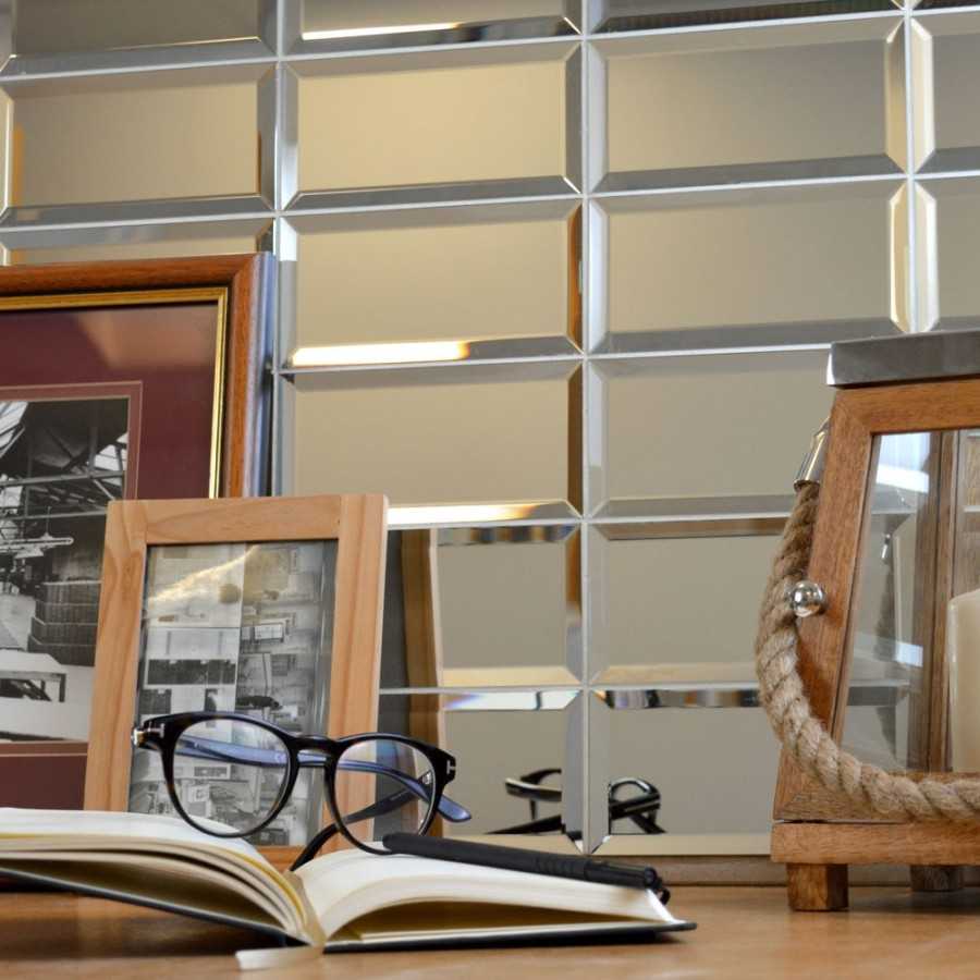 Зеркальная плитка в интерьере: где и как лучше использовать зеркальный декор?