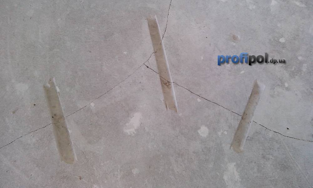 Трещины в стяжке пола