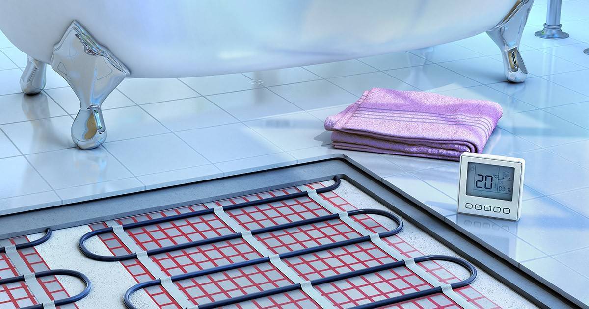 Технология укладки электрического теплого пола под плитку – нюансы монтажа