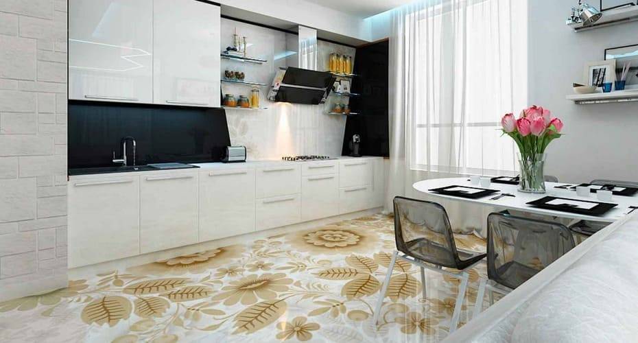 Выбор глянцевого наливного пола для квартиры