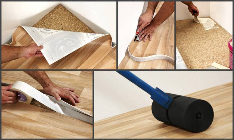 Как уложить линолеум на бетонный пол без клея с подложкой (утеплителем) своими руками чтобы было тепло?