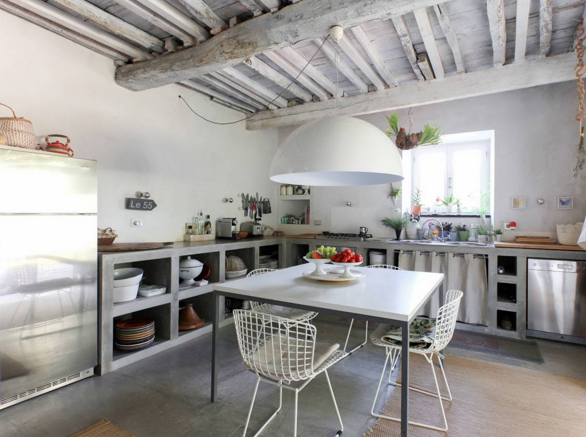 Пробковый пол на кухне