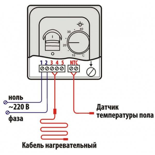 Терморегулятор для теплого пола своими руками