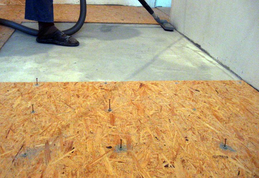 Укладка под линолеум фанеры на деревянный и бетонный пол